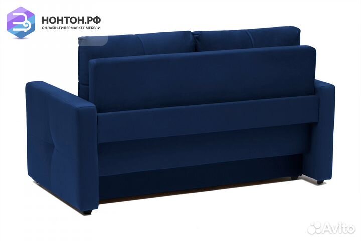 Диван шагающая еврокнижка Вита темно-синий