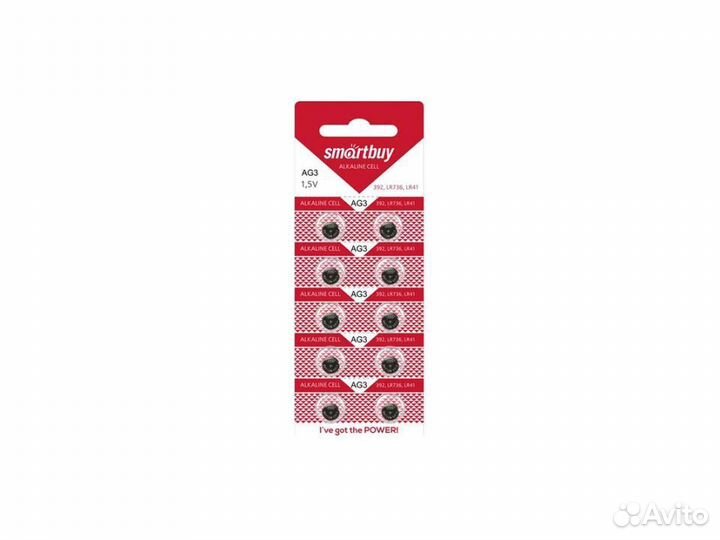 Батарейка Smartbuy AG3 (LR41, LR736, 392) 1 шт