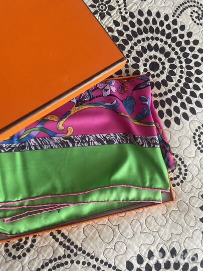 Платок шелковый Hermes новый оригинал