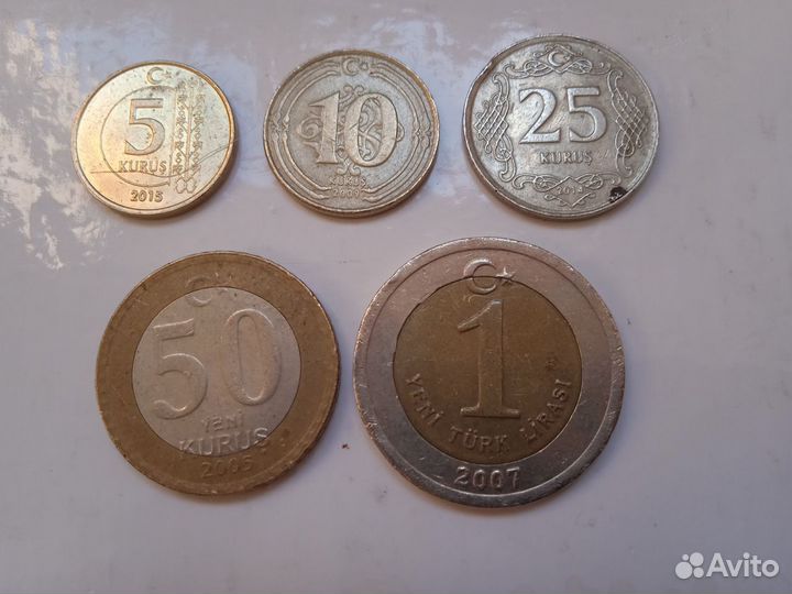 Монеты Испании, Португалии,Турции(наборы)