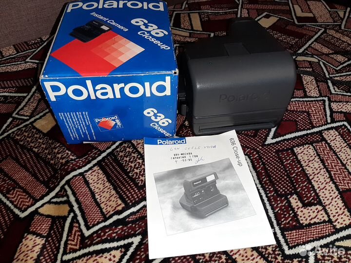 Ретро фотоаппарат Polaroid 636 closeup 1995