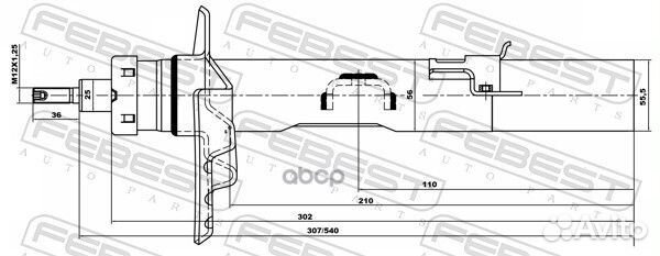 Амортизатор задний R land rover freelander 2/LA