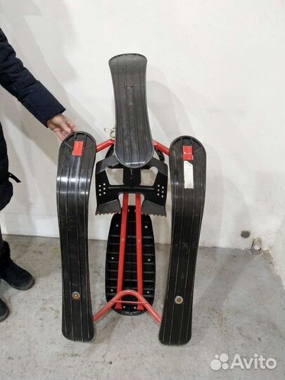 Лыжи беговые Larsen,ботинки,снегокат