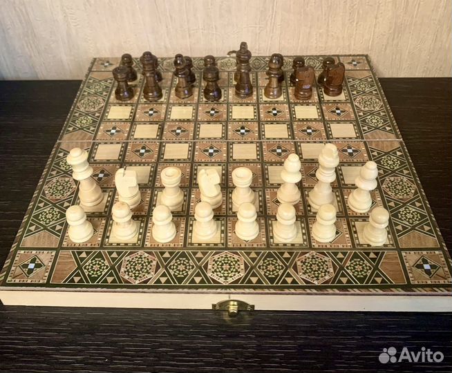 Шахматы-нарды-шашки (3 в 1)