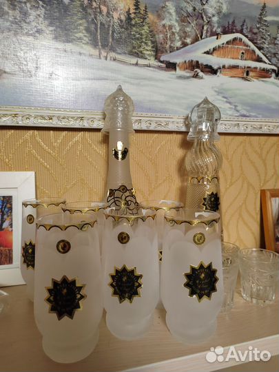 Гусь хрустальный набор