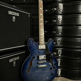 Epiphone Es-335 PRO Blue burst + кейс