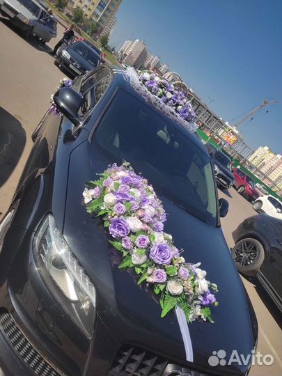 Свадебные украшения на машину