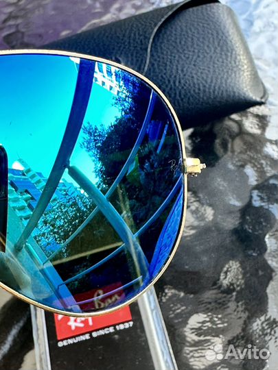 Очки ray ban aviator зеркальные