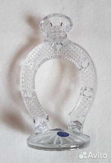 Подсвечник хрусталь Подкова (гхз) новый