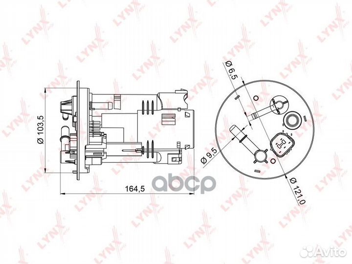 Фильтр топливный LF970M lynxauto