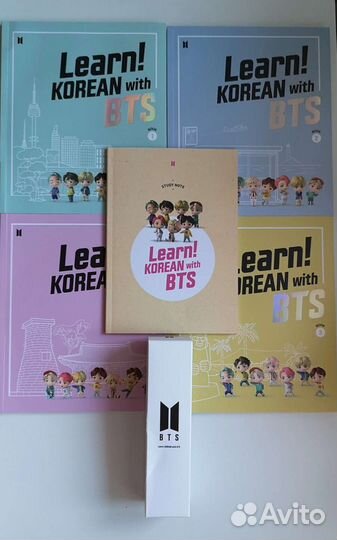 Комлект учебников Learn Korean with BTS