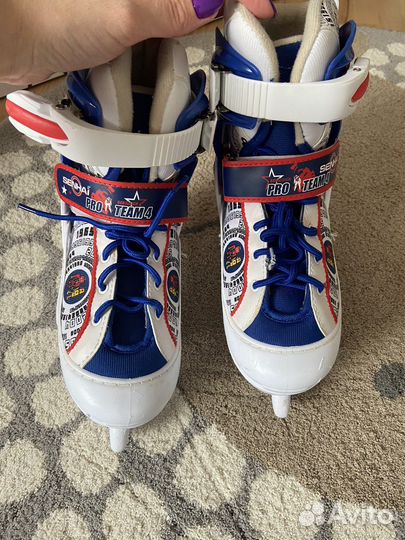 Коньки детские раздвижные 30-33