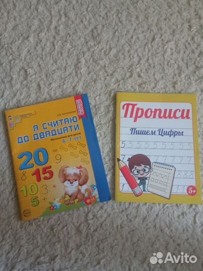 Новые математика 6-7 лет Колесникова, прописи