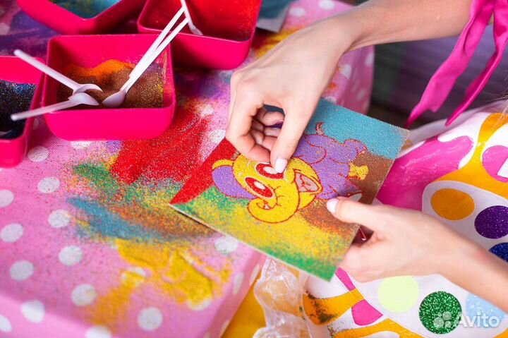 Цветной песок для творчества