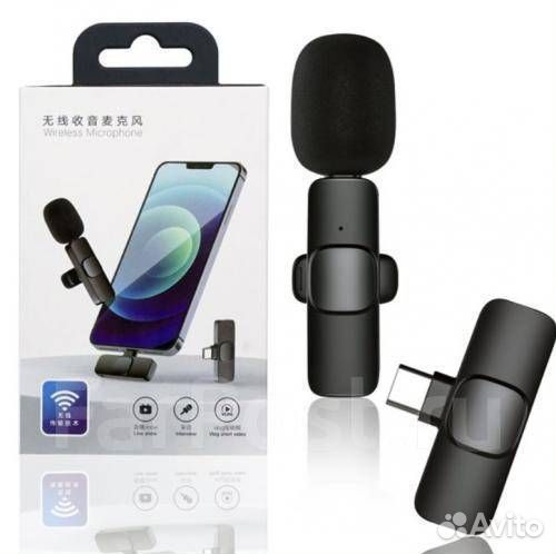 Микрофон петличный Wireless беспроводной Type-C