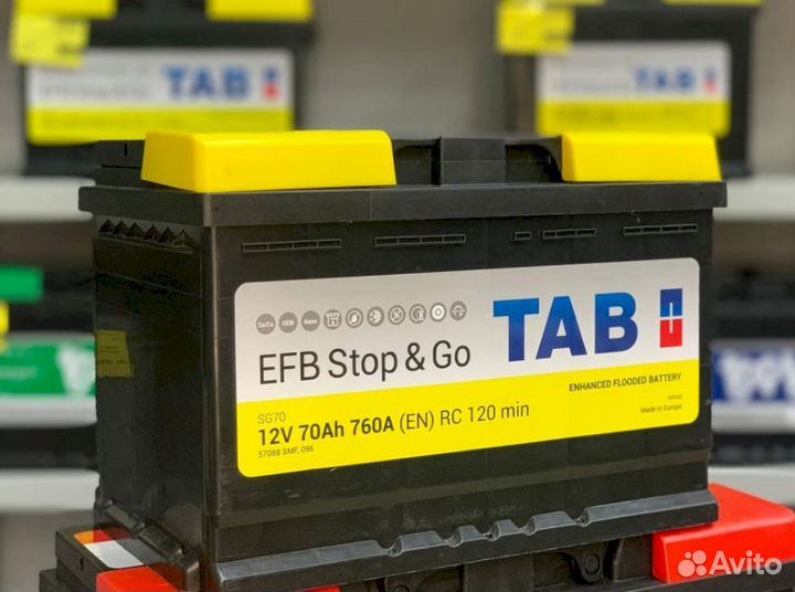Аккумулятор новый TAB EFB stop&GO 70Ач