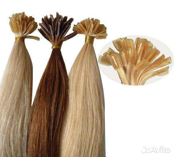 Волосы для наращивания на капсулах