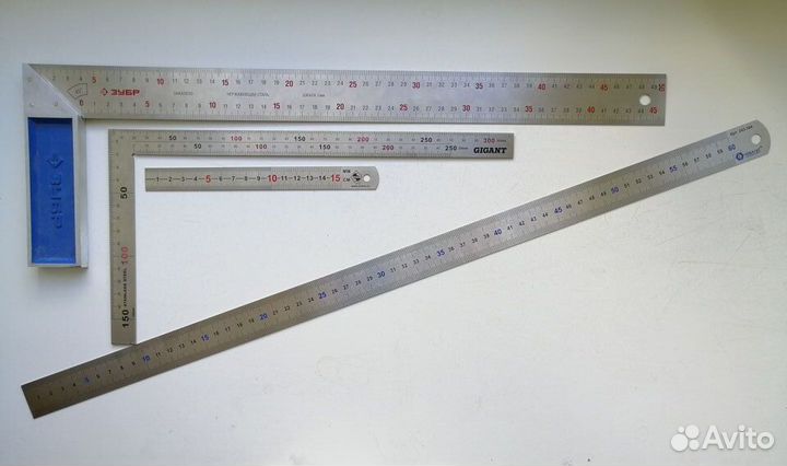 Угольники и линейки