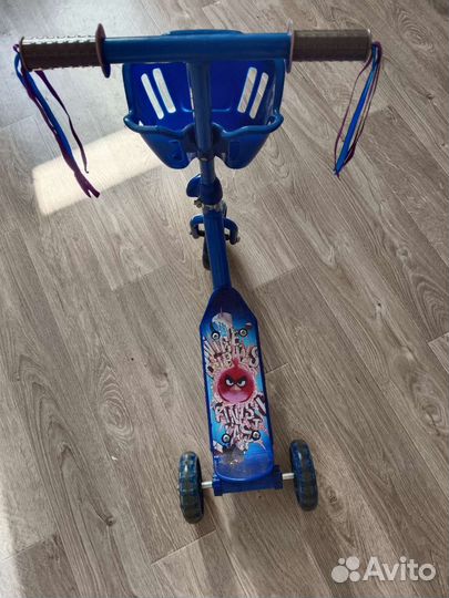 Самокат детский трехколесный Angry Birds