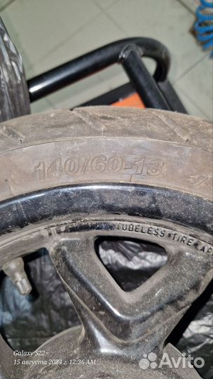 Мото диск с шиной