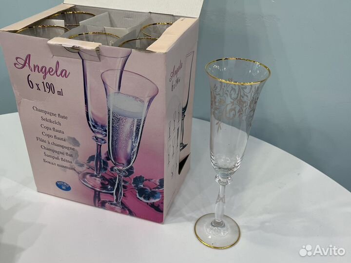 Бокалы для шампанского bohemia 6 шт