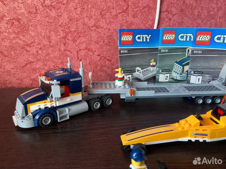 Lego city 60151 (Грузовик для перевозки драгстера)