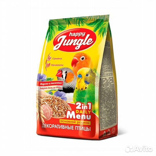 Happy Jungle корм для декоративных птиц, универсал