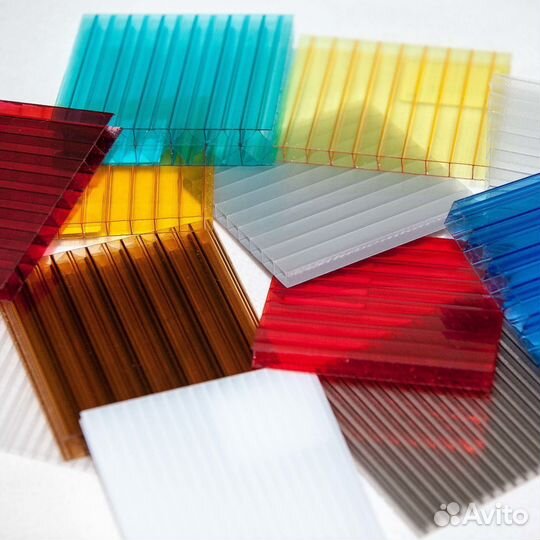 Сотовый поликарбонат 4мм янтарь г.Инкерман