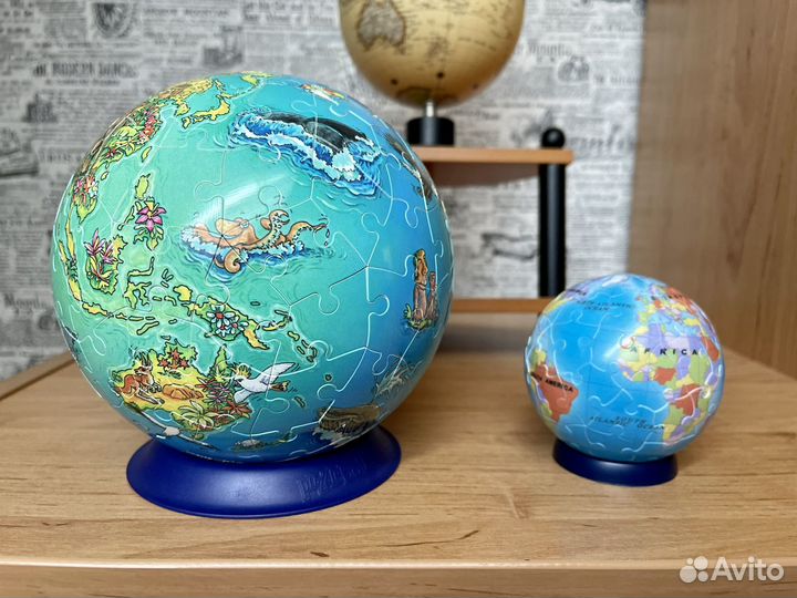 Глобус пазл