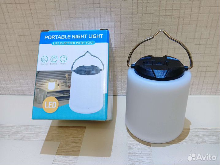Фонарик лампа ночник акб фонарь
