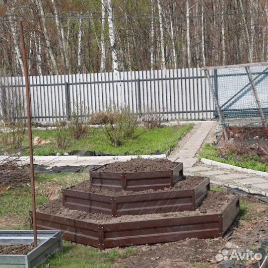 Грядка коричневая 1м х 5м х 22см