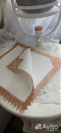 Кружево, салфетка, ручная работа