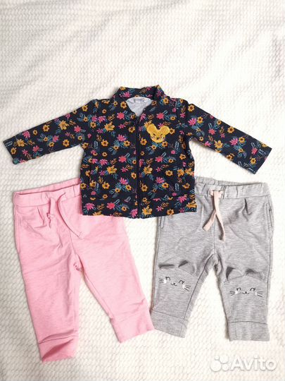 Большой пакет одежды на девочку 74 р