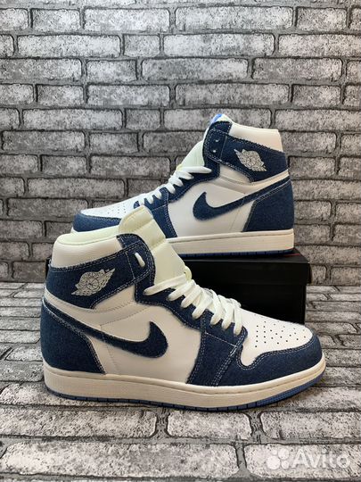 Кроссовки Nike Air Jordan 1 High Jeans