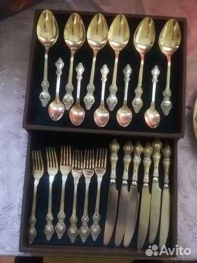 Набор столовых приборов СССР. Мельхиор