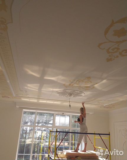 Роспись стен, потолков, декоративные работы