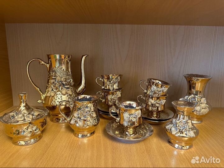 Чайный сервиз Золотая Роза