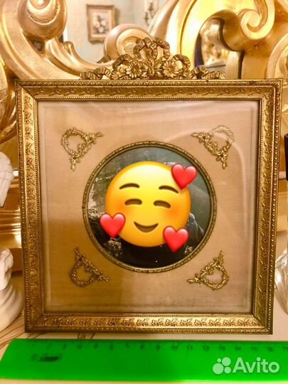 Антикварная французская Рамка фоторамка для фото