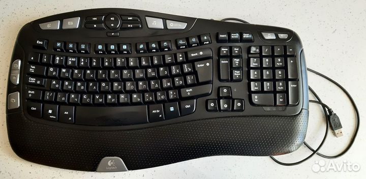 Клавиатура Logitech Wave Keyboard Black USB