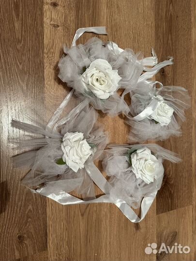 Кольца на машину свадебные