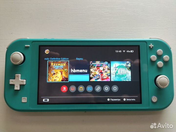 Nintendo Switch Lite, прошитая, MicroSD 64GB
