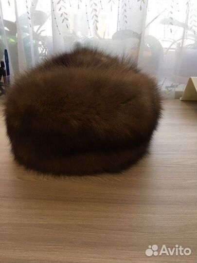 Шапка женская новая мех соболь