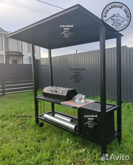 Мангал в стиле лофт