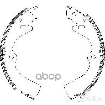 Колодки торм.барабанные 412700 Road house