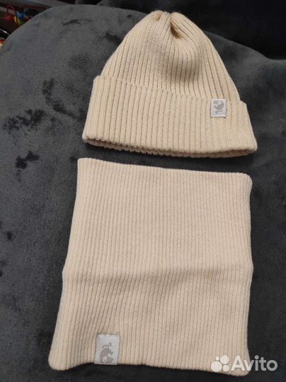 Комплект шапка и снуд для мальчика