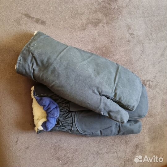 Варежки на овчине