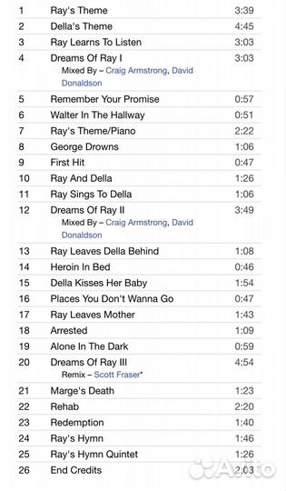 Craig Armstrong - OST “Ray” CD USA