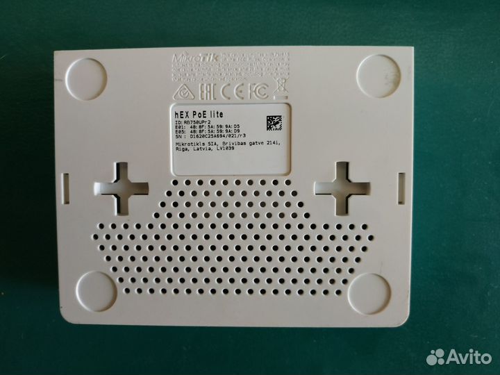 Маршрутизатор Mikrotik hEX PoE lite