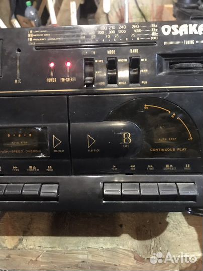Двухкассетная магнитола осака