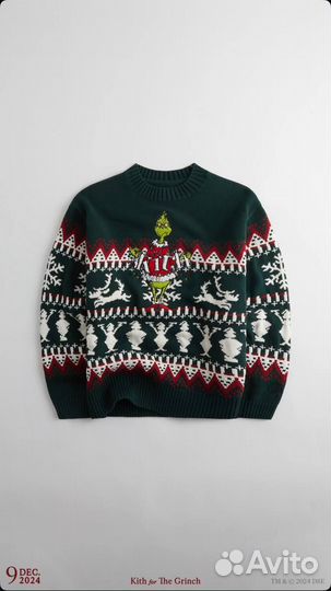 Kith for The Grinch свитер,худи,футболка
